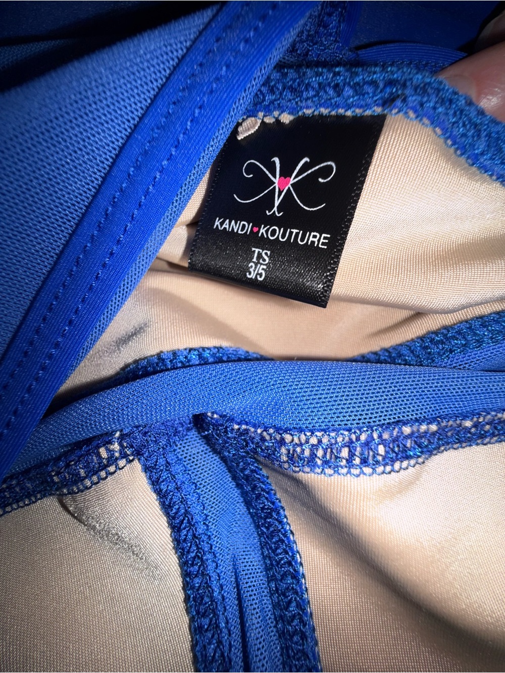 Kandi Kouture Blue Dance Leotard Size Adult Teen Small (3/5) - Picture 10 of 10